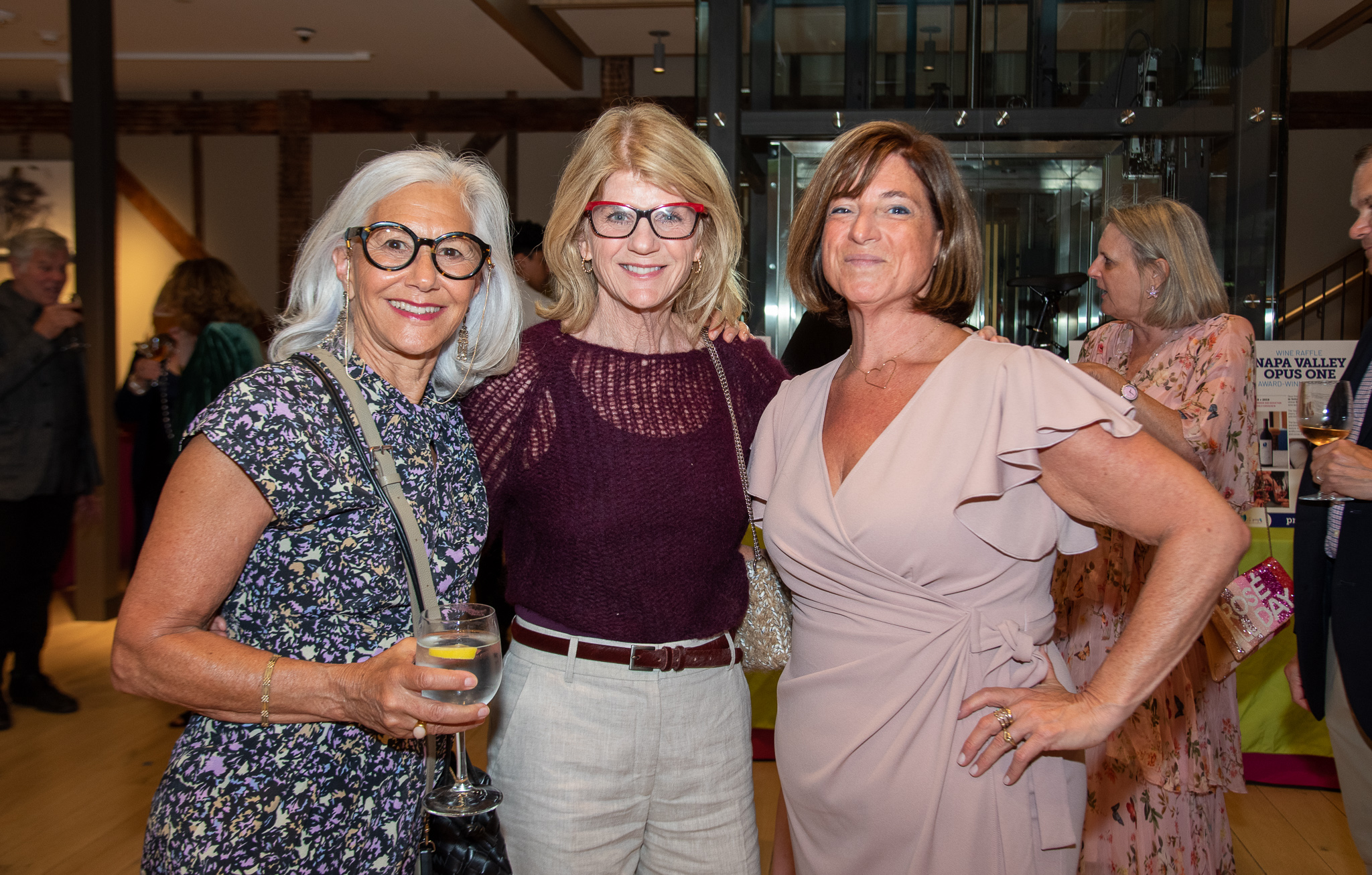 Judi Caron, Kathleen King, i-tri Founder Theresa Roden at i-tri Spring Auction & Cocktail Party