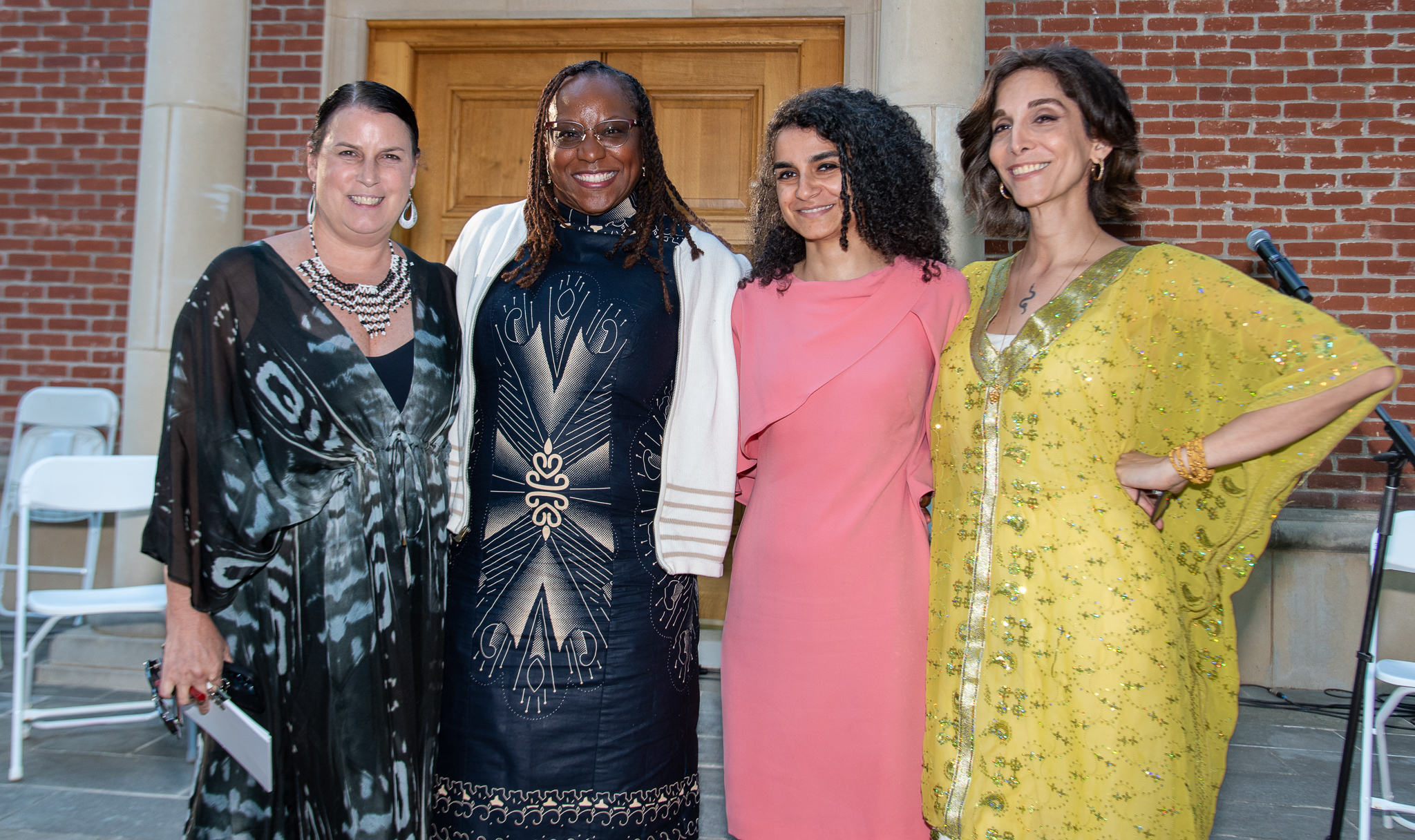 Panelists Laurie DeJong, Dr. Florence Rolston, Rahma Soliman, Pooya Mohseni at Andromeda's Sisters Arts & Advocacy Gala