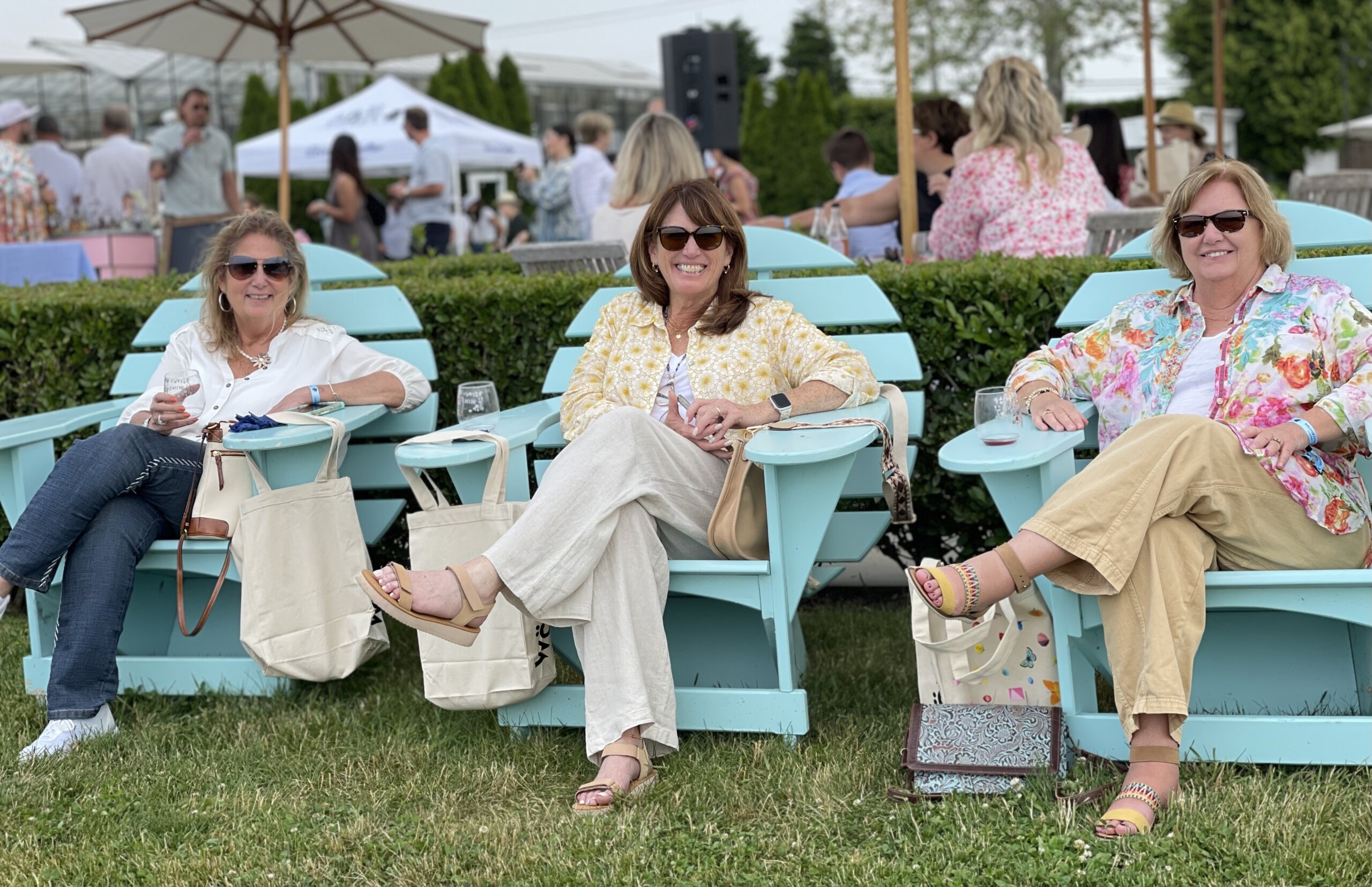 Martha Madonna, Eileen Roehrig, Deb Donahue at Summer in the Vines