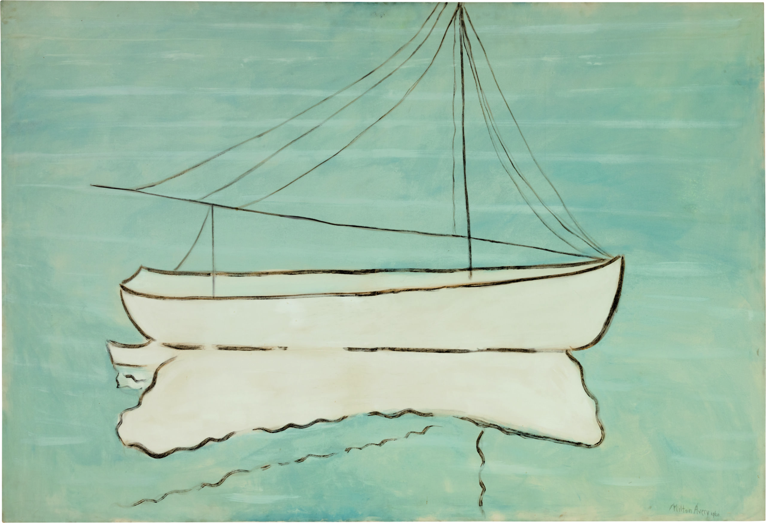 “Solitary Boat” by Milton Avery