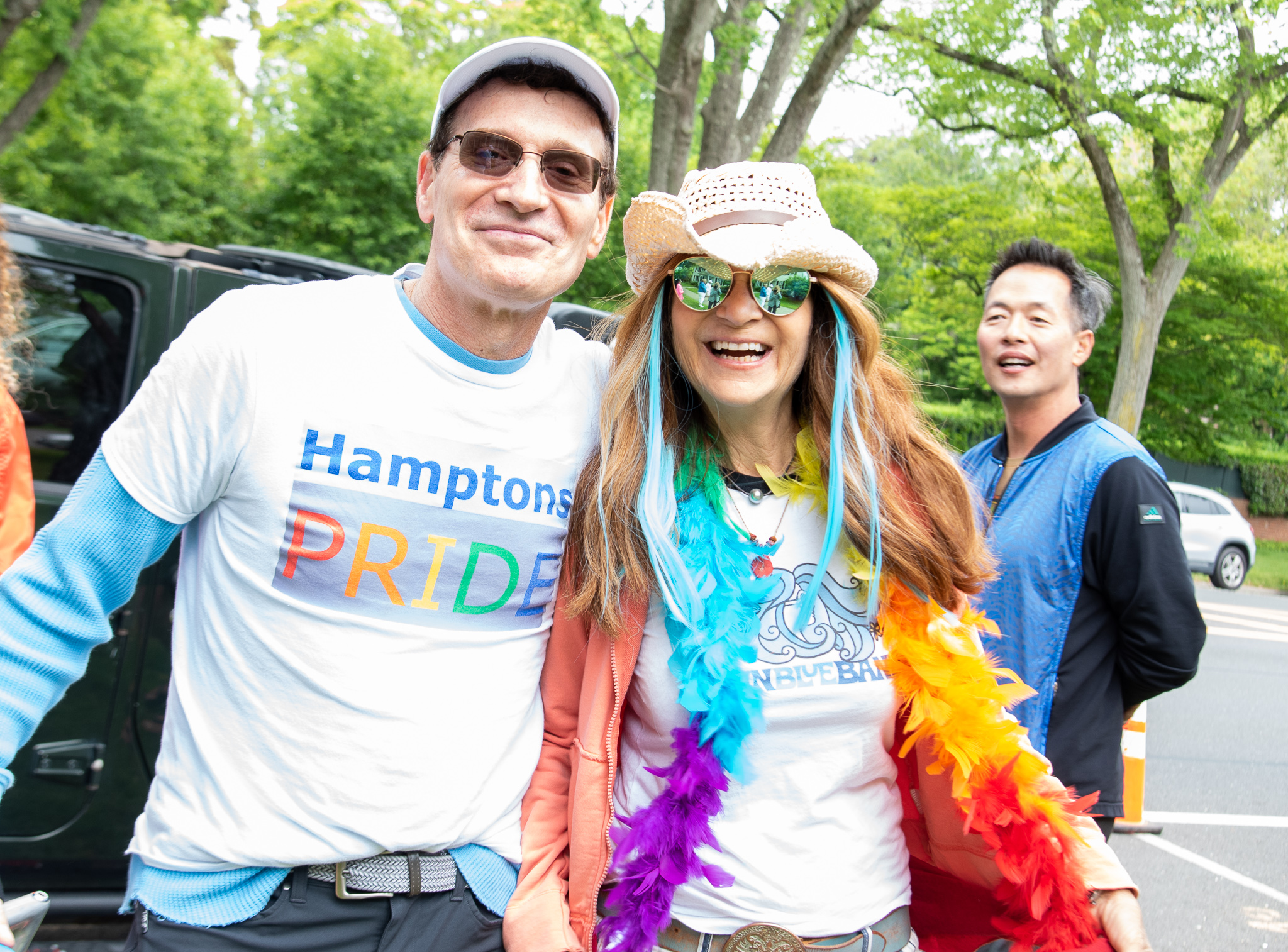 Tom House, Lynn Blumenfeld at Hamptons Pride Parade