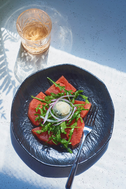 The Heirloom Watermelon Salad at R.AIRE