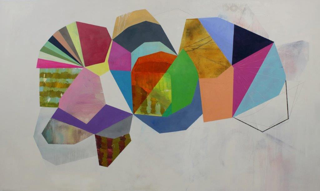 Alayne Spafford's "Untitled 1" (Multimedia on Canvas, 50" x 84"), available at Ric Michel Fine Art