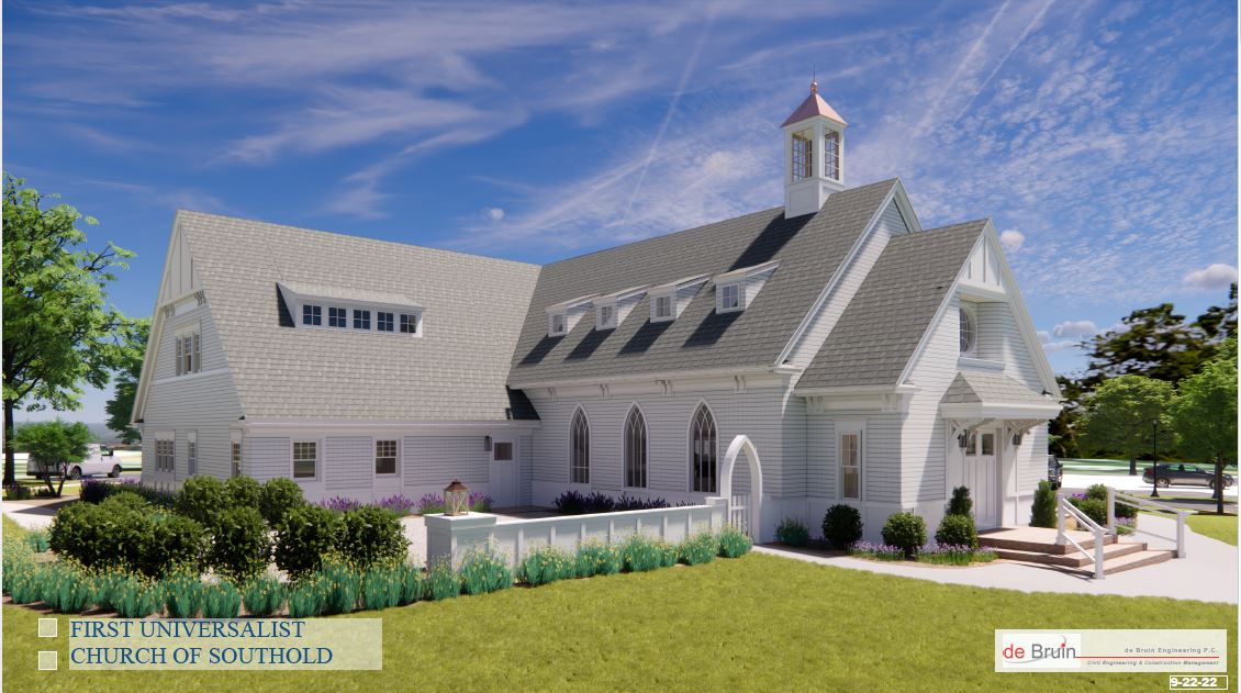 Rendering of new First Universalist Church of Southold