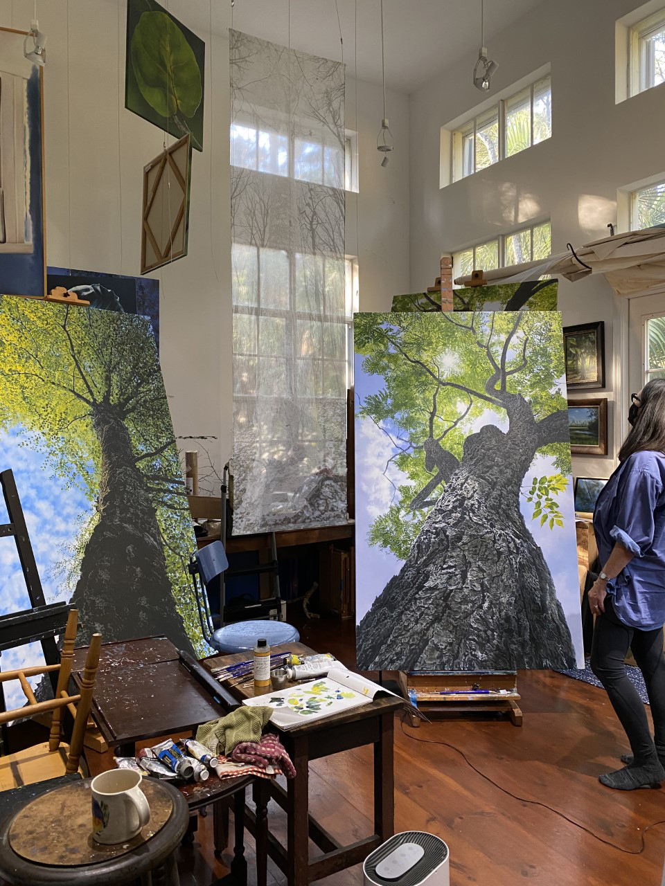 Carin Wagner work in progress for the Cultural Council for Palm Beach County Artist Innovation Fellowship Showcase