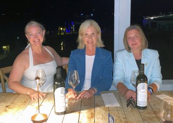 The DAOU team (L to R): Jennifer Sollinger, Maeve Pesquera, Alyssa Ducker
