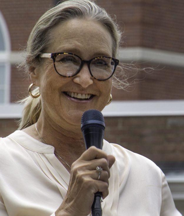 Suffolk County Legislator Bridget Fleming at the Edie Windsor Heart Project's Memorialization