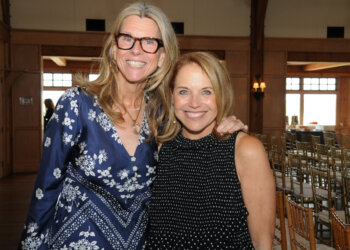 Mary Margaret Trousdale, Katie Couric at the East Hampton Emergency Department's Annual Fundraiser