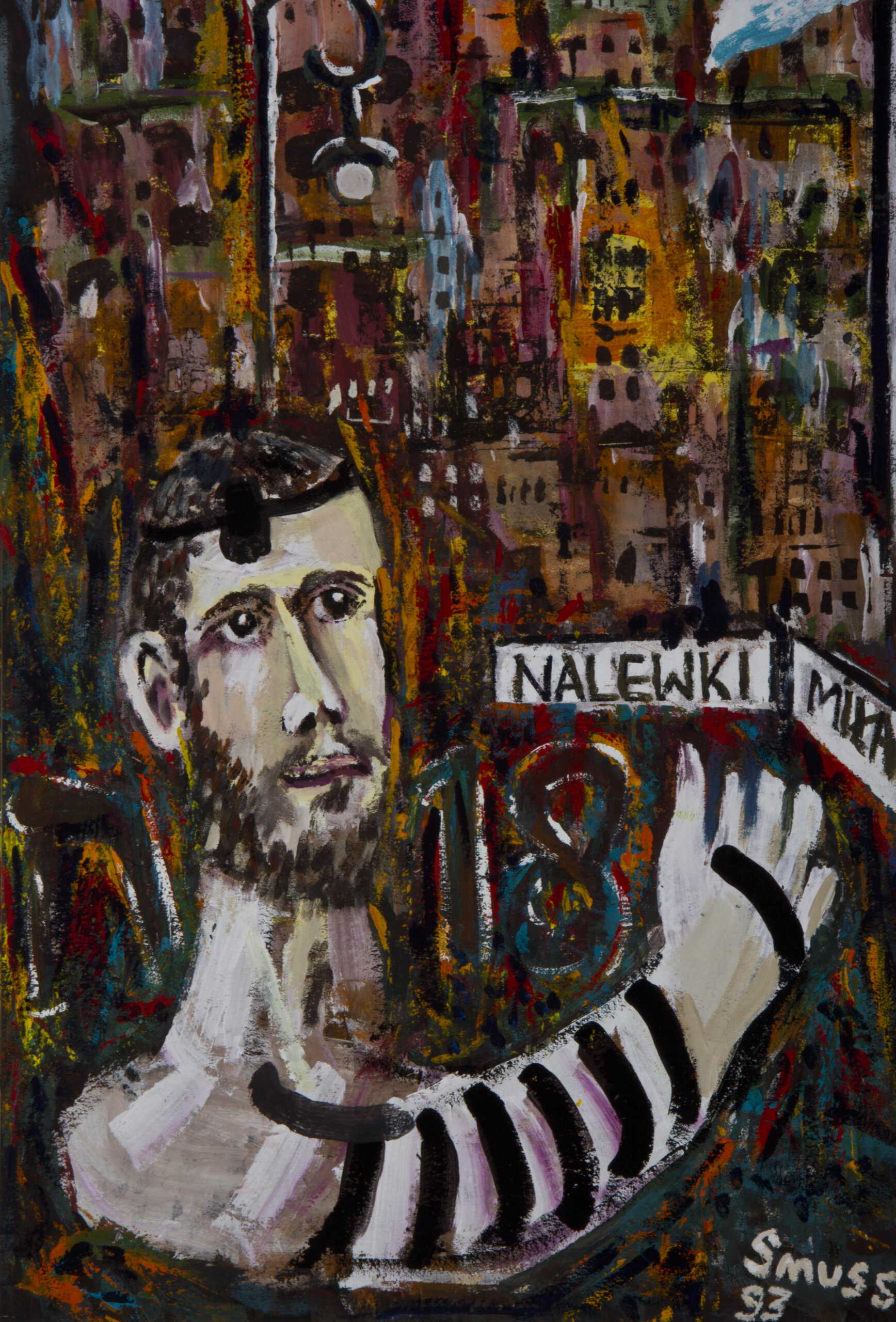 Art by Michael Smuss, holocaust survivor, warsaw ghetto