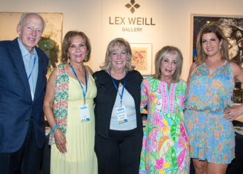 Ted Weill, Joan McNaughton, Dawn Weill, Joan Deignan, Antoinette Biordo at the HFAF VIP Vernissage