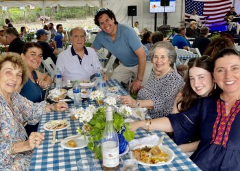 The Boulukos and Razis Families at the Hamptons Greek Festival