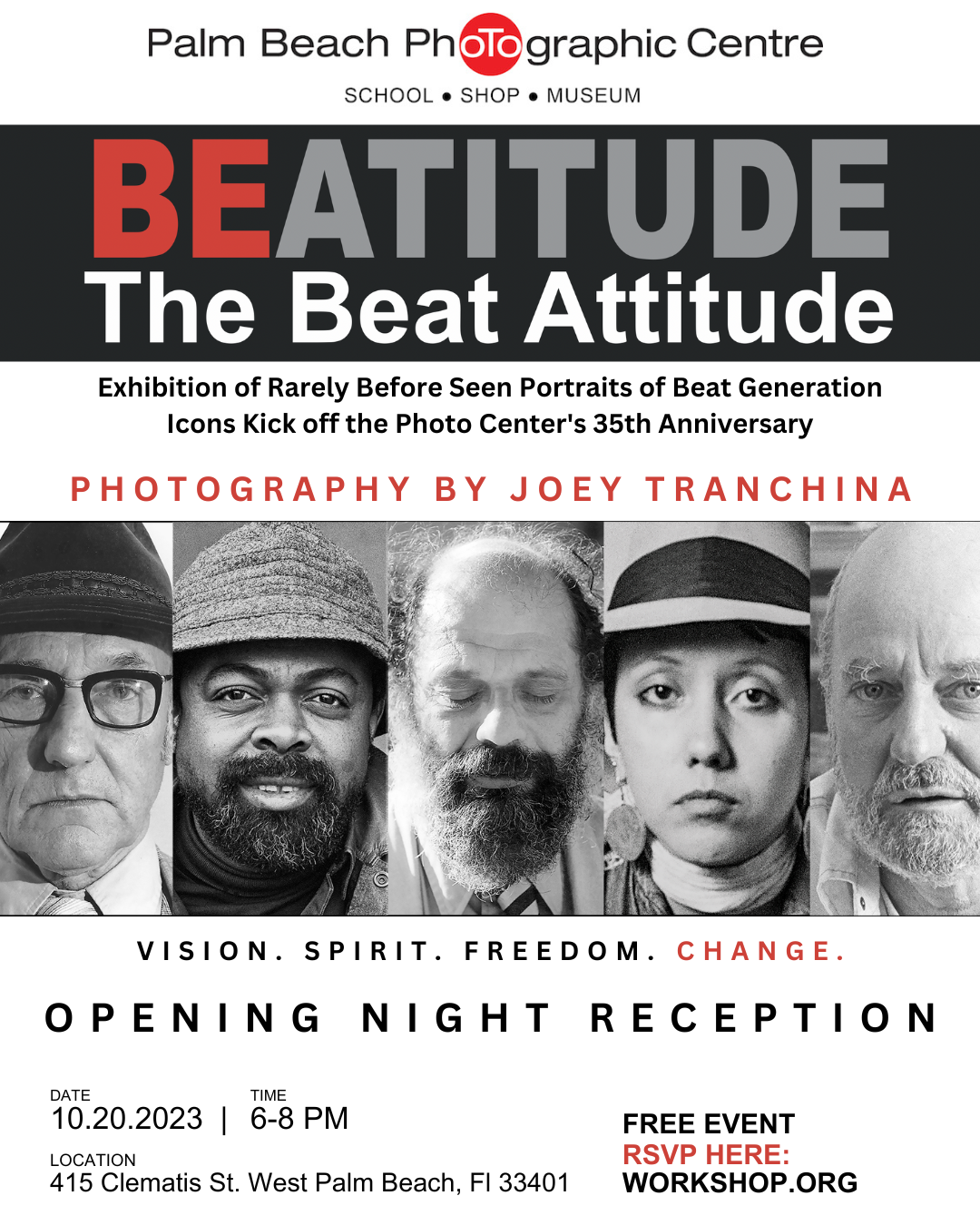 BEATITUDE poster, courtesy Palm Beach Photographic Centre