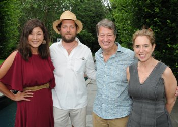 ABC News' Juju Chang, Artist Fitzhugh Karol, Neal Shapiro, Author/Journalist Holly Peterson at WNET Cocktail Party