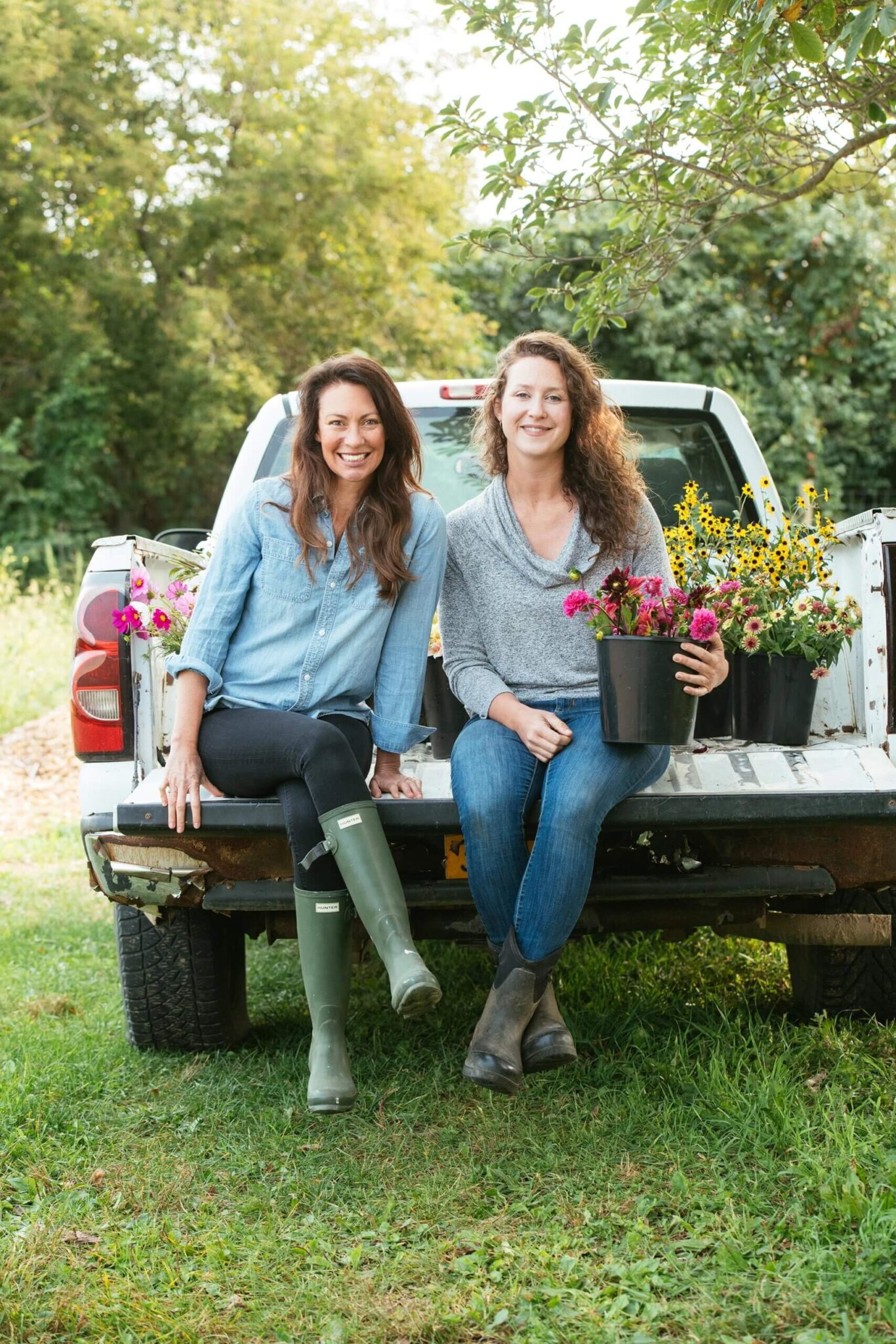 The founders of Amber Waves Farm, Katie Baldwin and Amanda Merrow