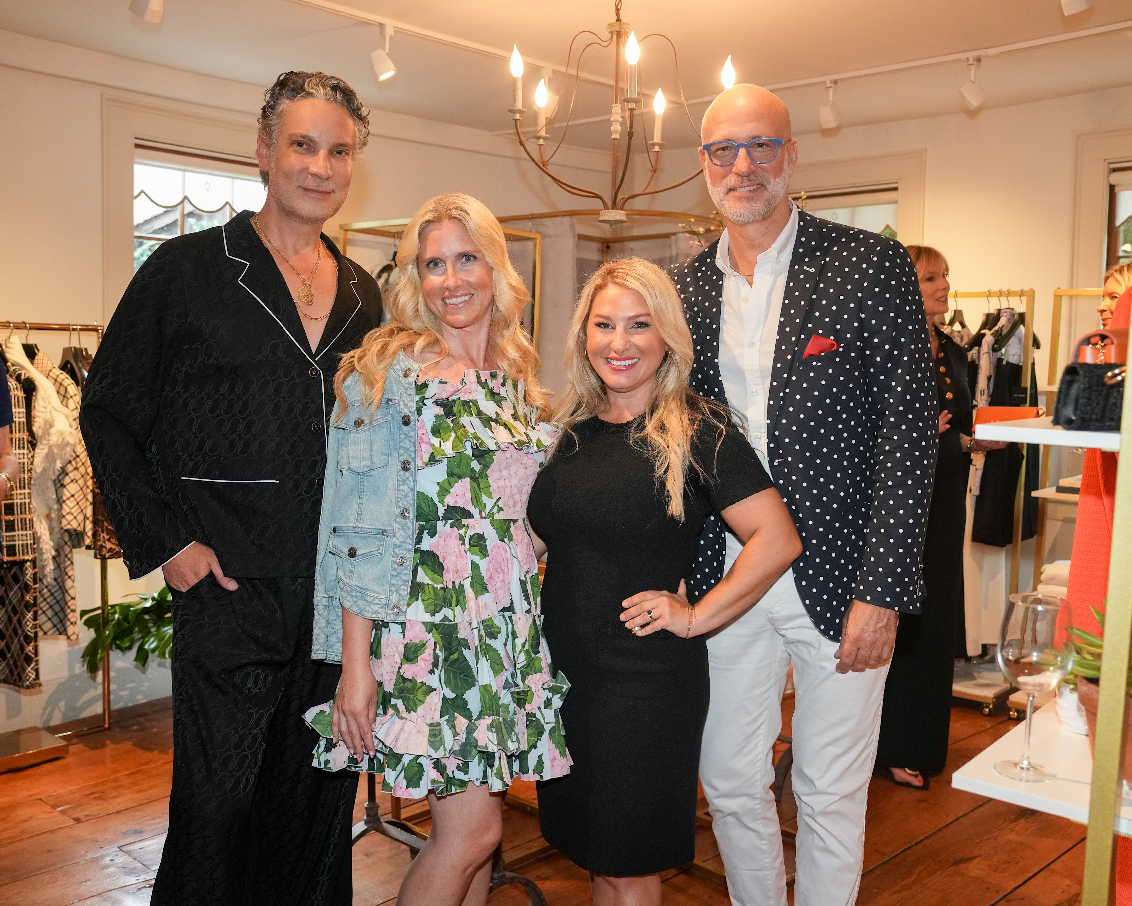 Cameron Silver, Sarah Wetenhall, Taylor Materio, Rick Rose celebrate Endless Summer and St. John at Sag & Madison