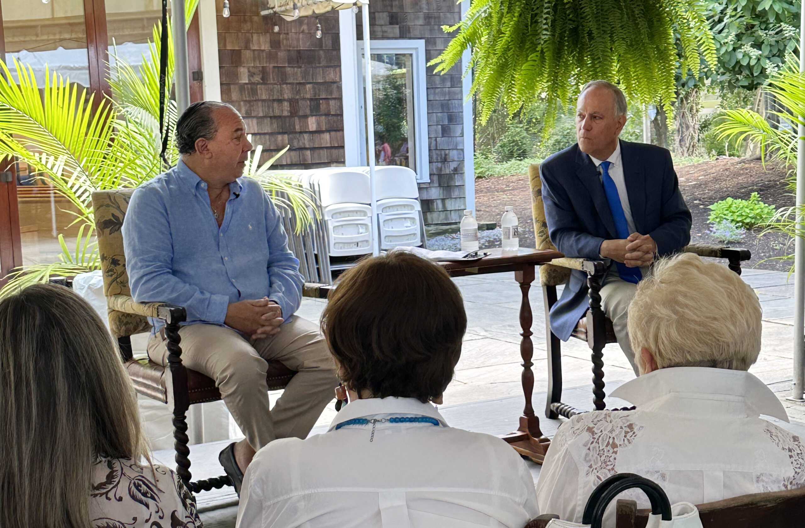 Rabbi Marc Schneier and Felix V. Matos Rodriguez at Hampton Synagogue