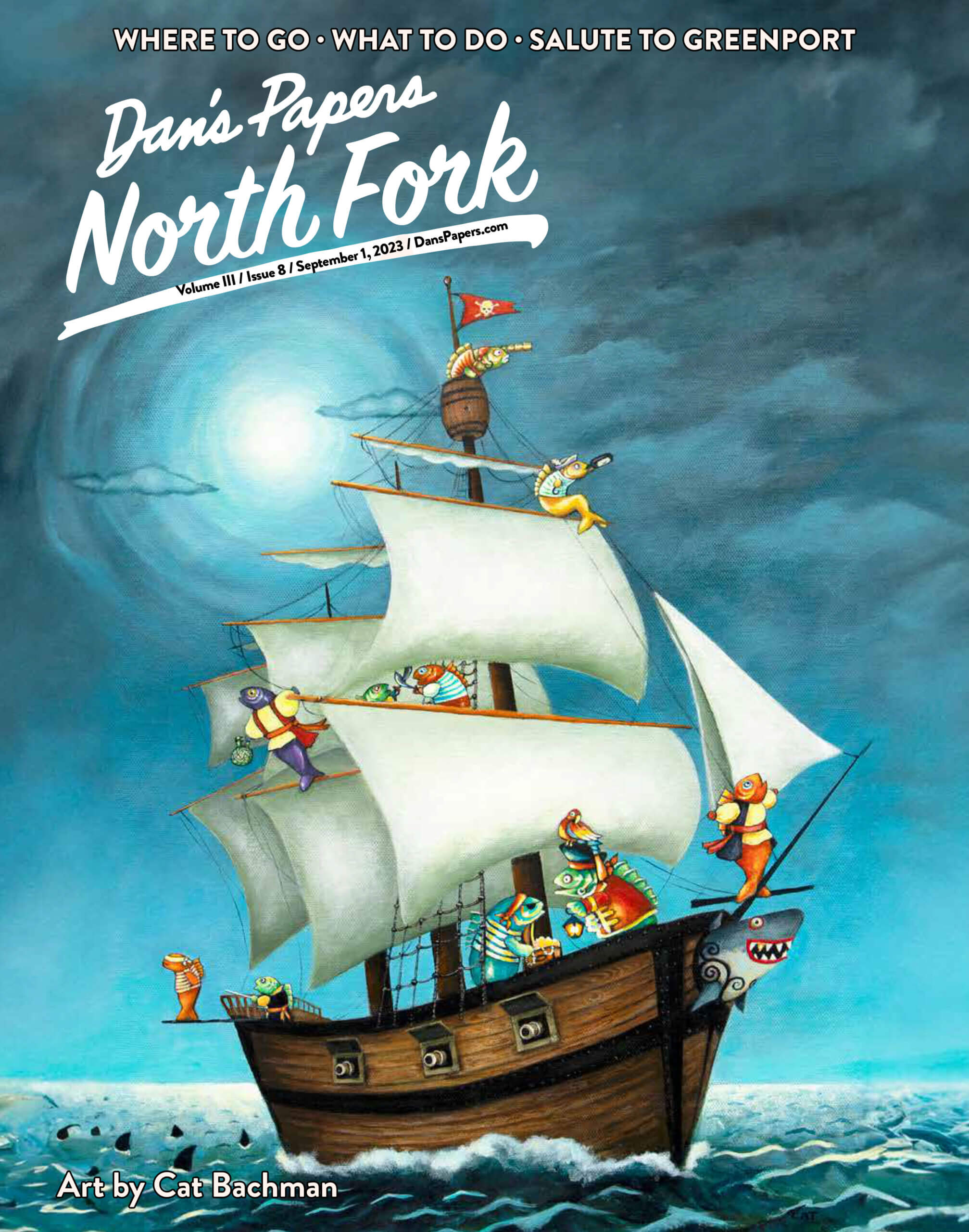September 1, 2023 Dan's Papers North Fork cover art by Cat Bachman