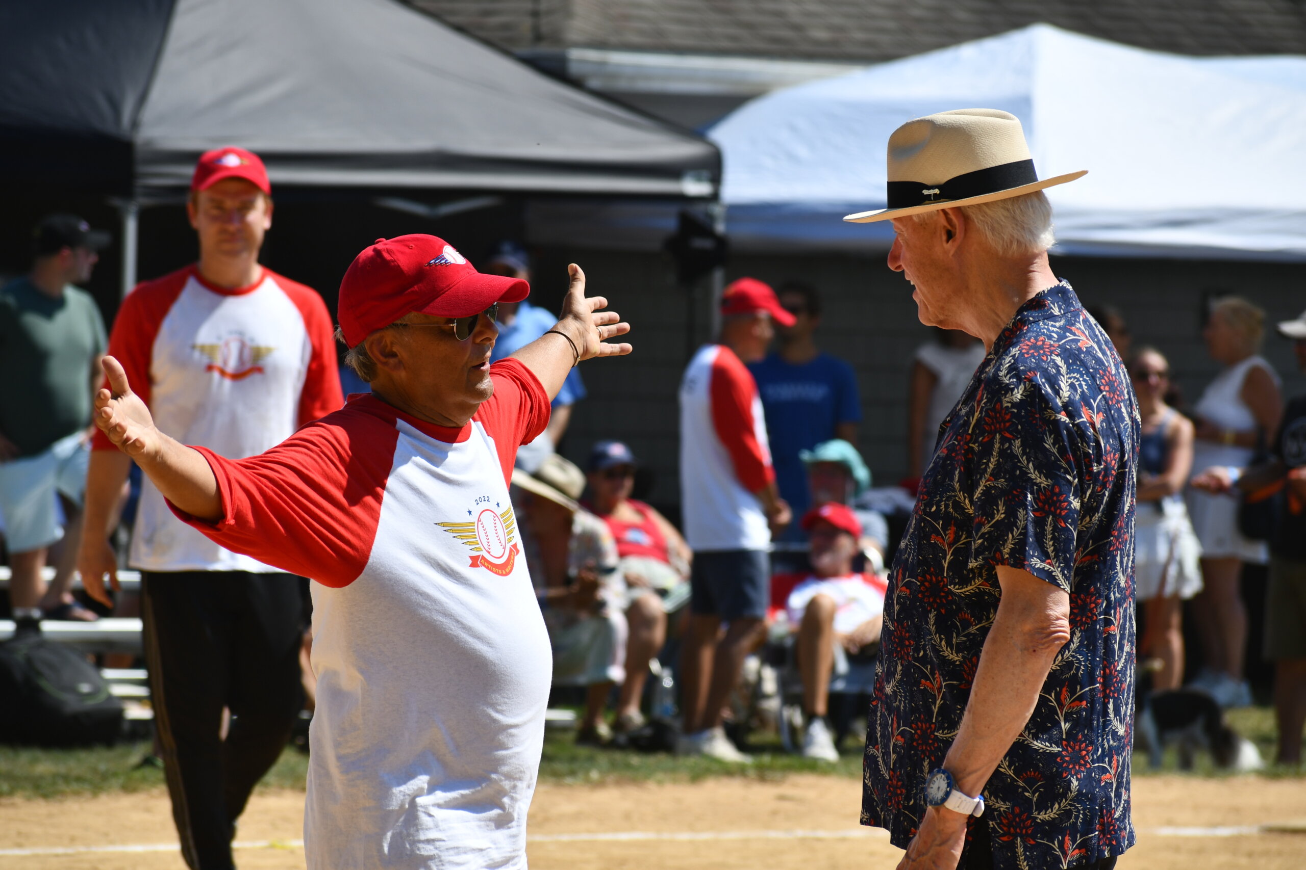 Bill Clinton at the Artists & Writers Game