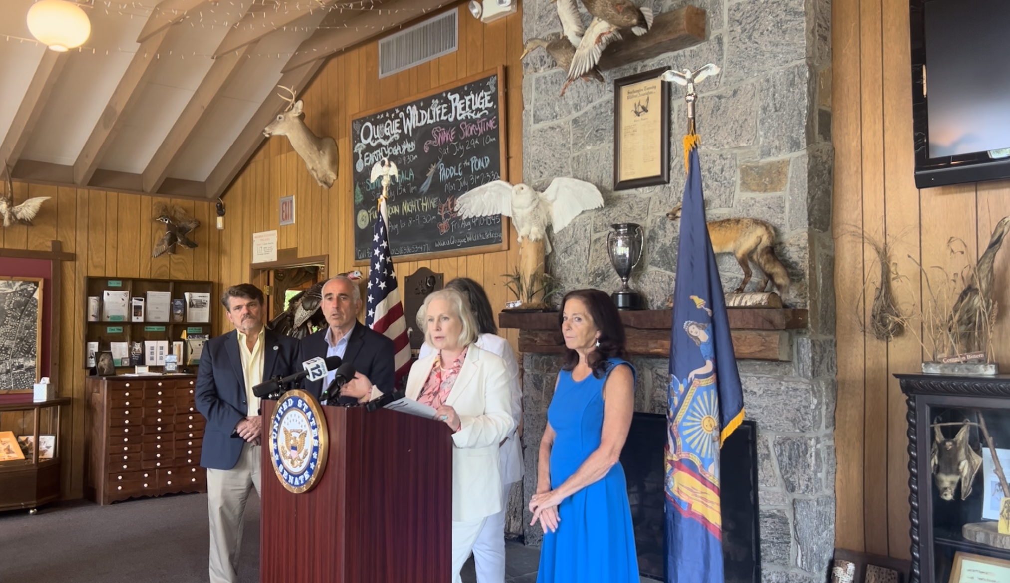 U.S. Sen. Kirsten Gillibrand was in Quogue on July 28