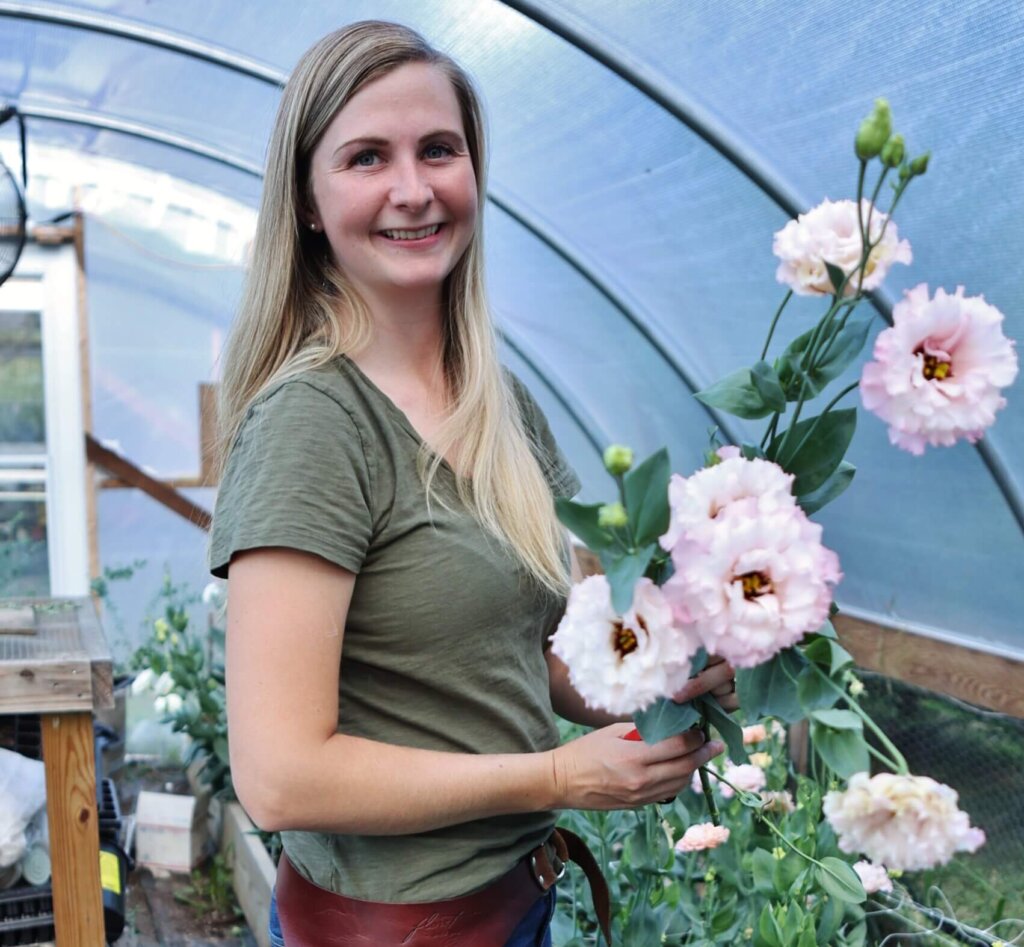 Kim Endres, owner of Backyard Blooms North Fork Flower Farm