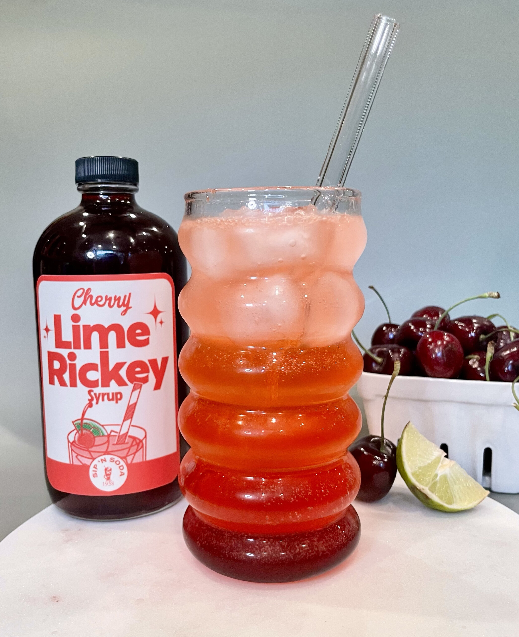 The famous Sip 'n Soda Lime Rickey and the syrup to make it at home