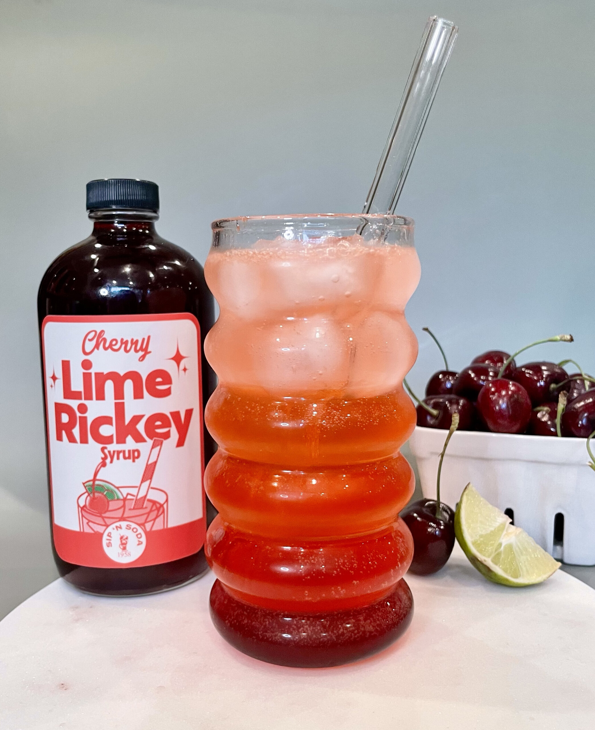 The famous Sip 'n Soda Lime Rickey and the syrup to make it at home