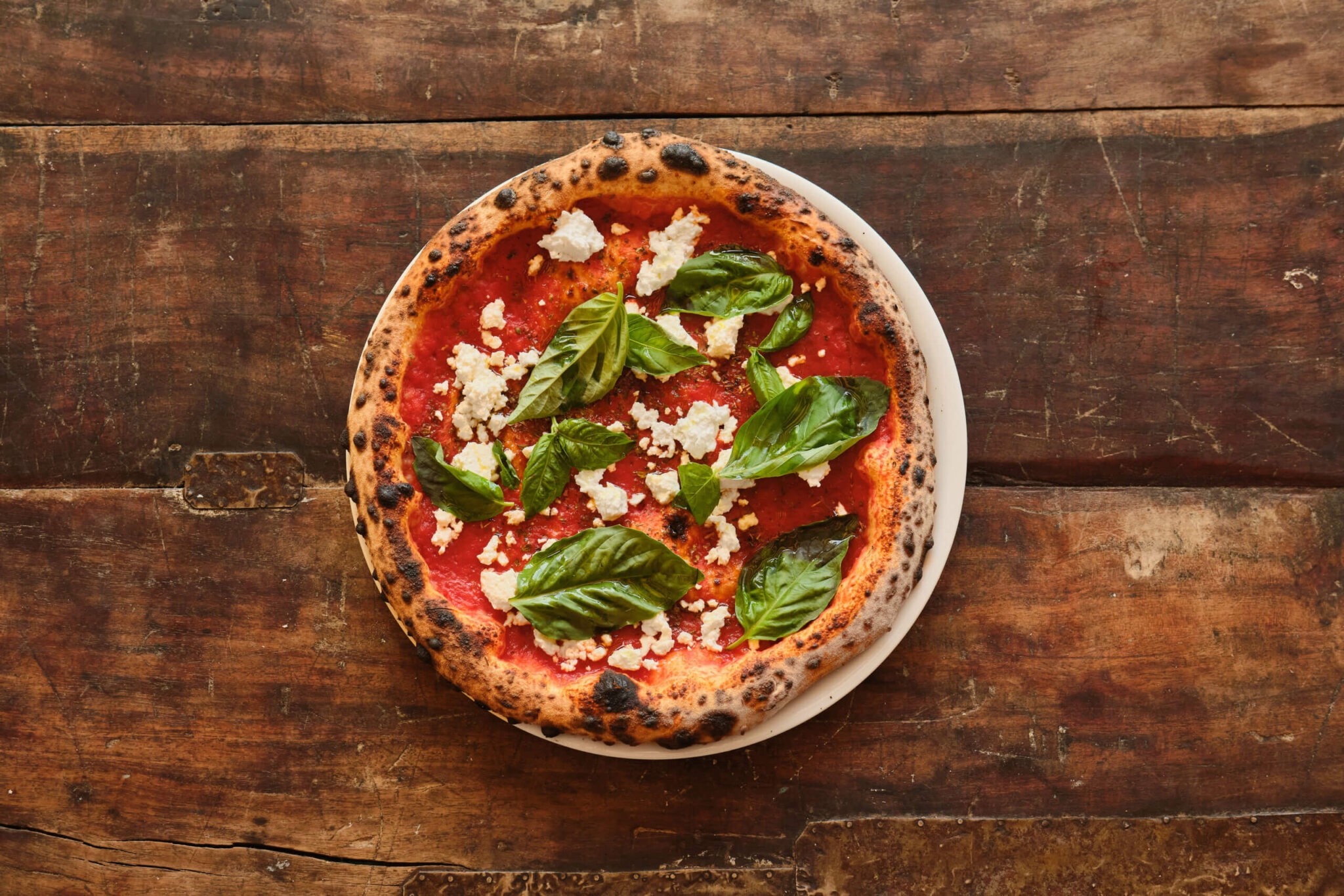 Louie Bossi's and Elisabetta's Margherita pizza