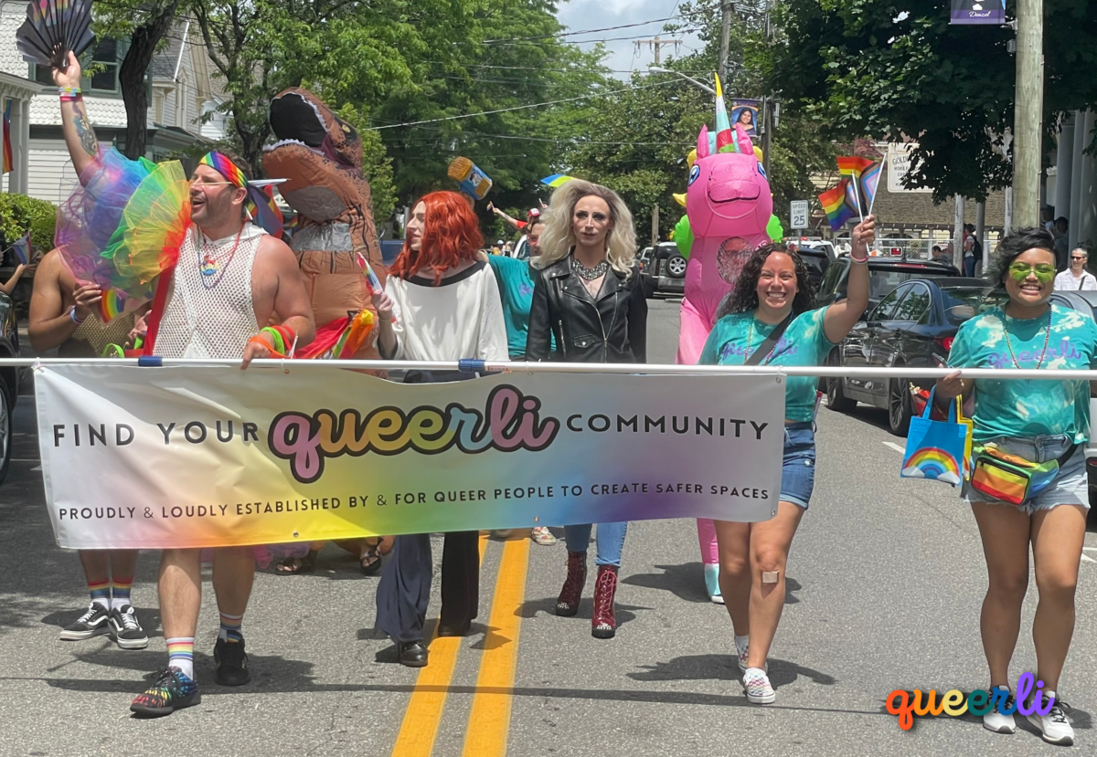 Queerli at the inaugural North Fork Pride Parade in 2023