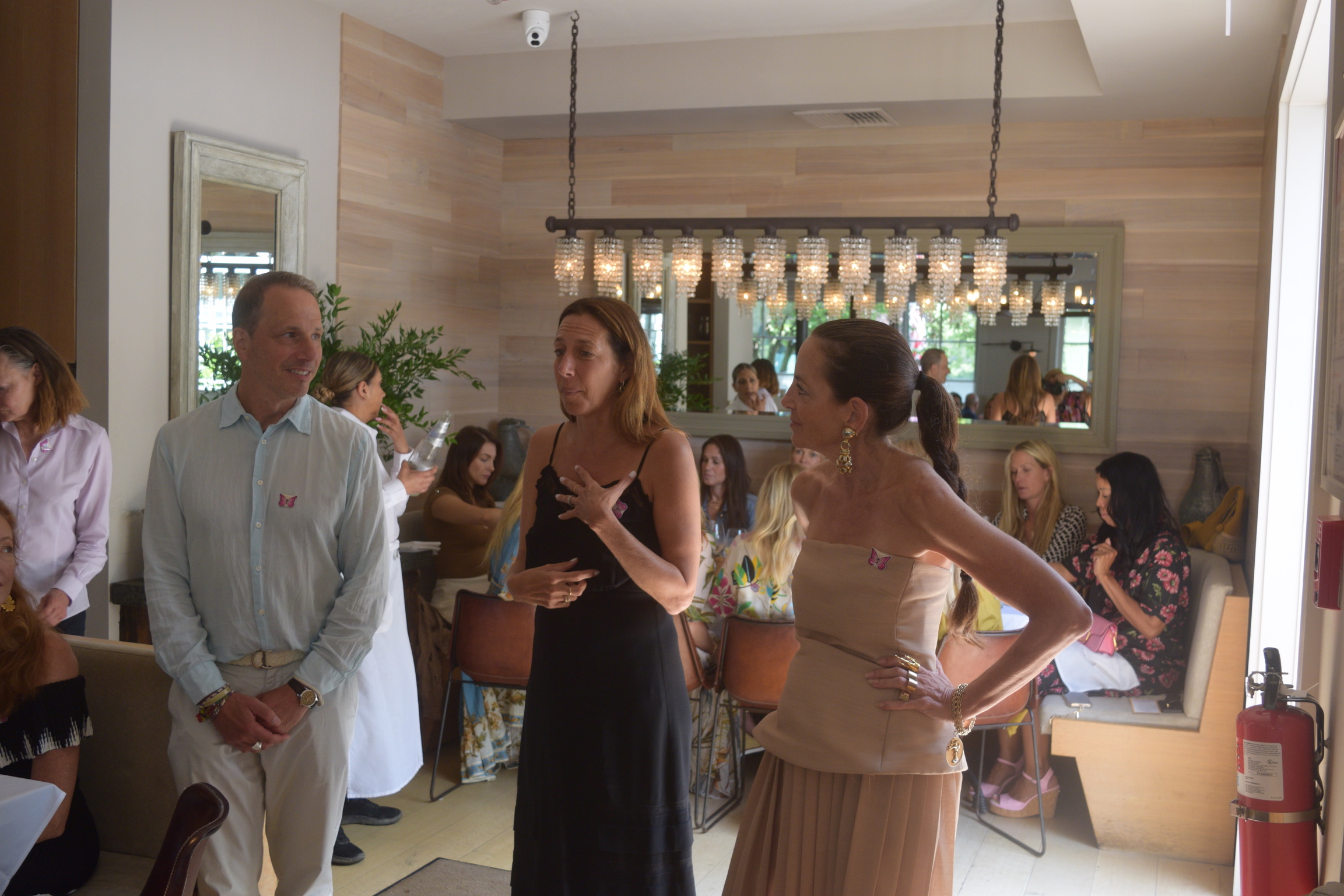 Scott Kennedy, Gabby Karan de Felice, Bonnie Young at Solving Kids' Cancer luncheon in Southampton