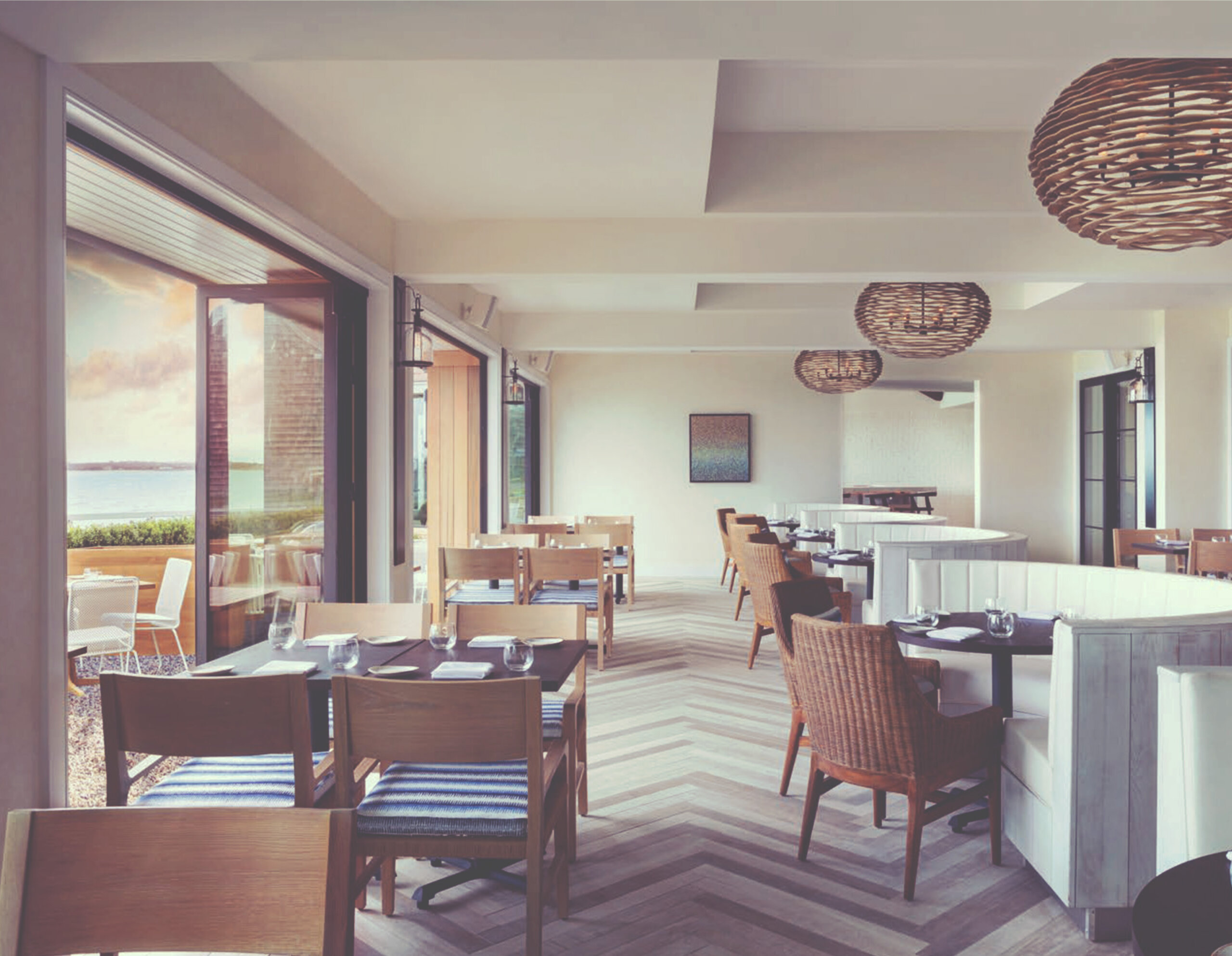 The Dining Room at Showfish in the Montauk Yacht Club