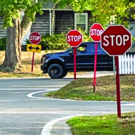 Traffic signals and signs overkill in the Hamptons