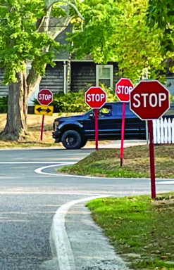 Traffic signals and signs overkill in the Hamptons