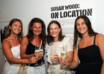 Alexa Krieger, Daphne Pappas, Rachel Hunter, Tori Krieger at the Susan Wood: On Location Reception