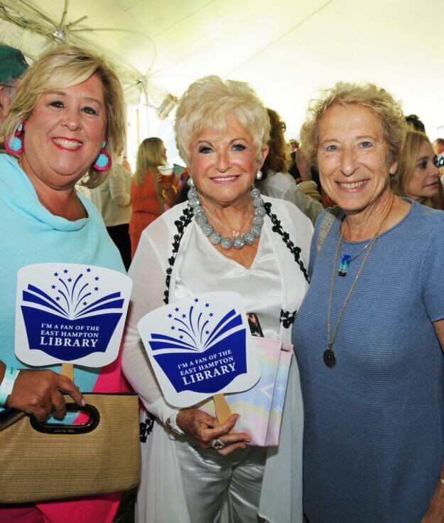 Assemblywoman Rebecca Seawright, Victoria Schneps, Organizer Patti Kenner at Author's Night