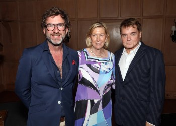 David Netto, Doris Meister, Stephen Sills at EHHS Lecture Luncheon