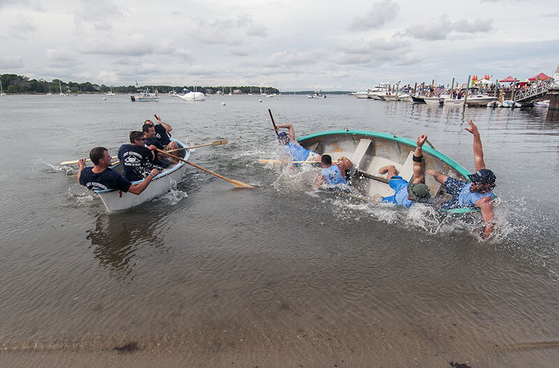Wipeout in HarborFest's annual Whaleboat Races