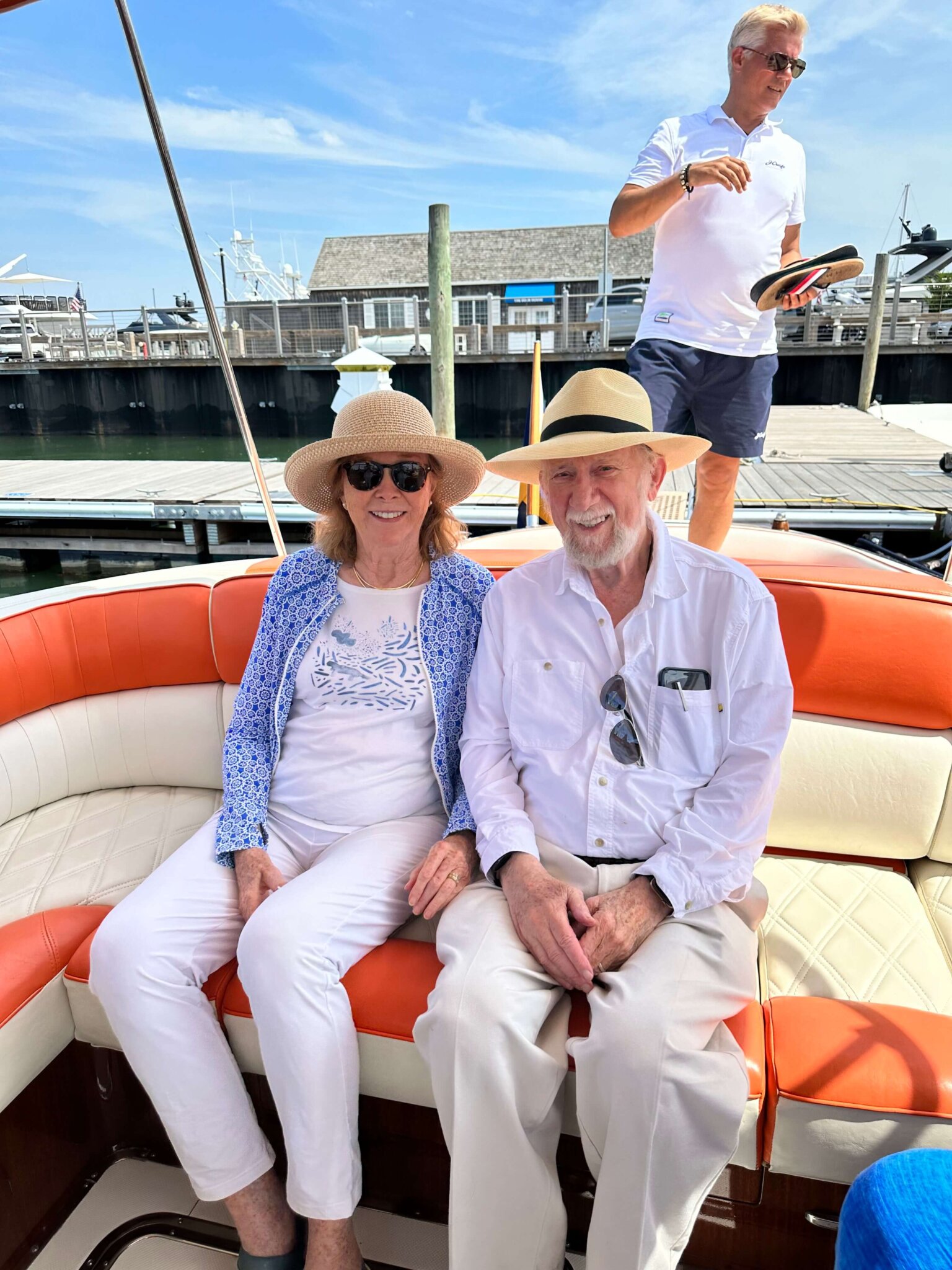 Dan aboard the J Craft yacht