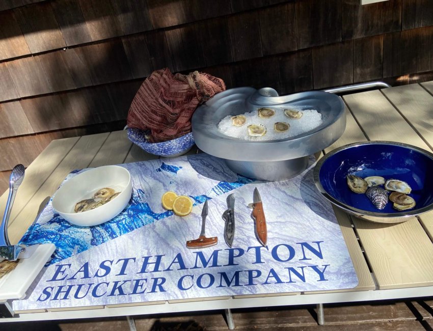 A perfectly shucked oyster from the oyster shucker