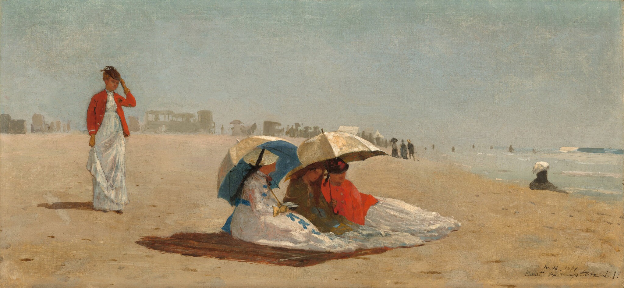 “East Hampton Beach,” Winslow Homer, 1874