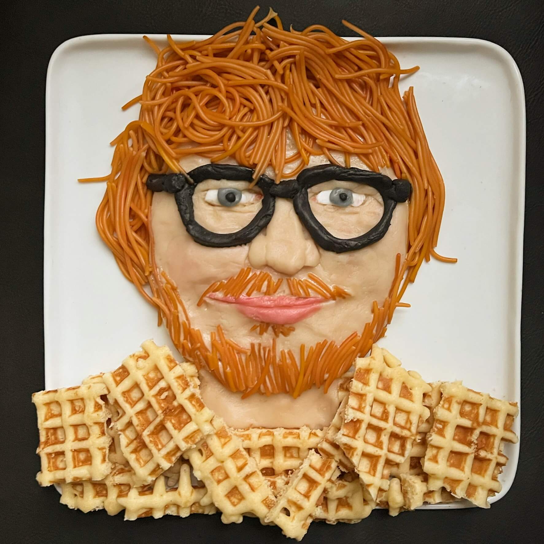 Ed Sheeran food art by Harley Langberg