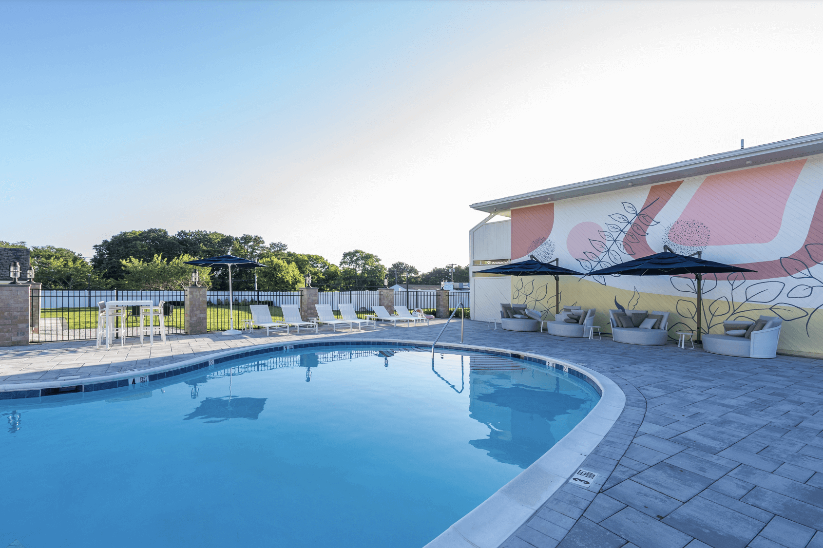 The pool at the Bentley Hotel Southampton