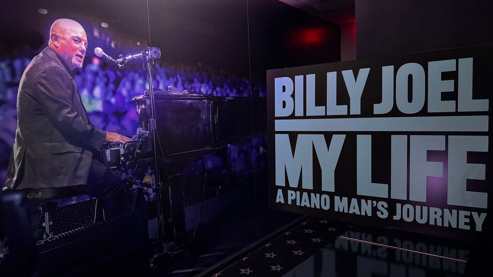 Billy Joel - My Life title wall at LIMEHOF, Long Island Music and Entertainment Hall of Fame