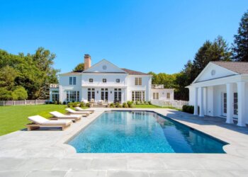 The newly renovated home at 344 Great Plains Road in Southampton is listed at $16.995 million. Richard Taverna for Sotheby’s International Realty