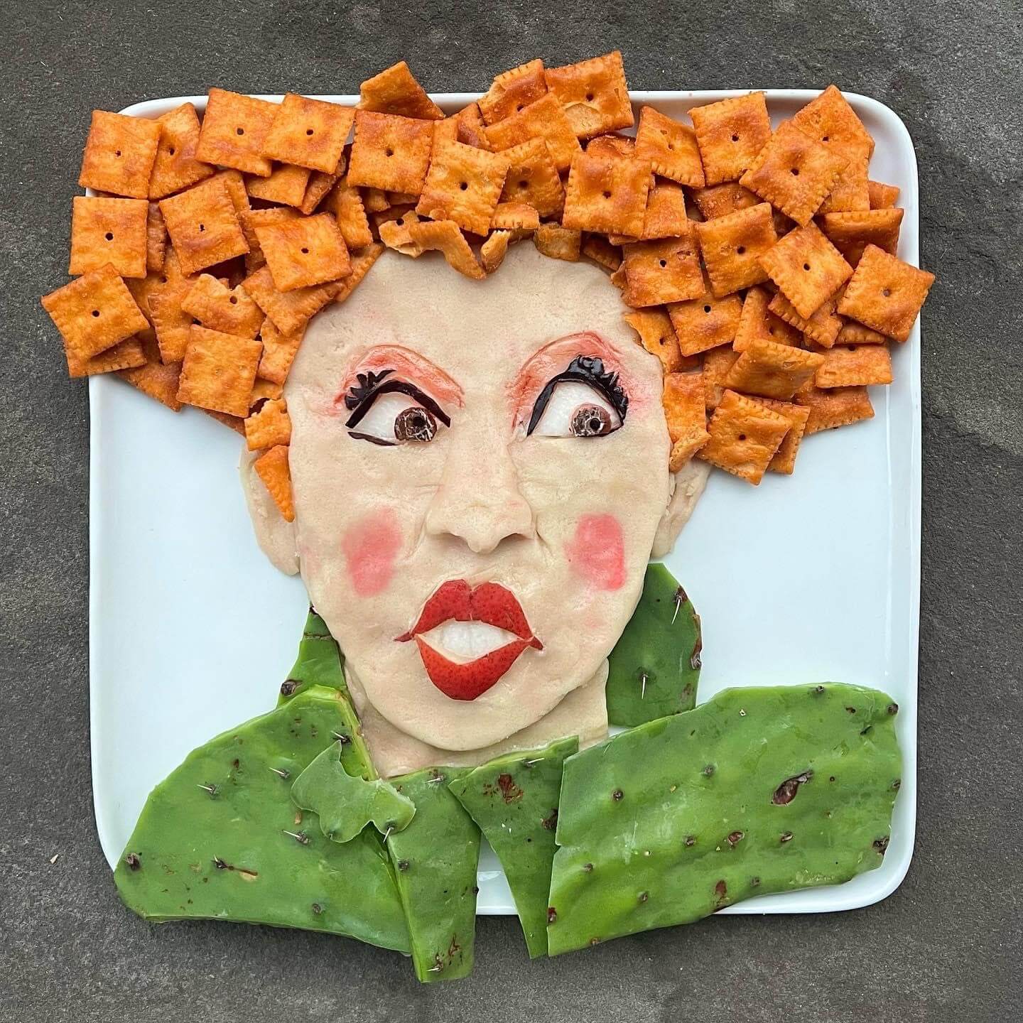 Winifred Sanderson from Hocus Pocus food art by Harley Langberg