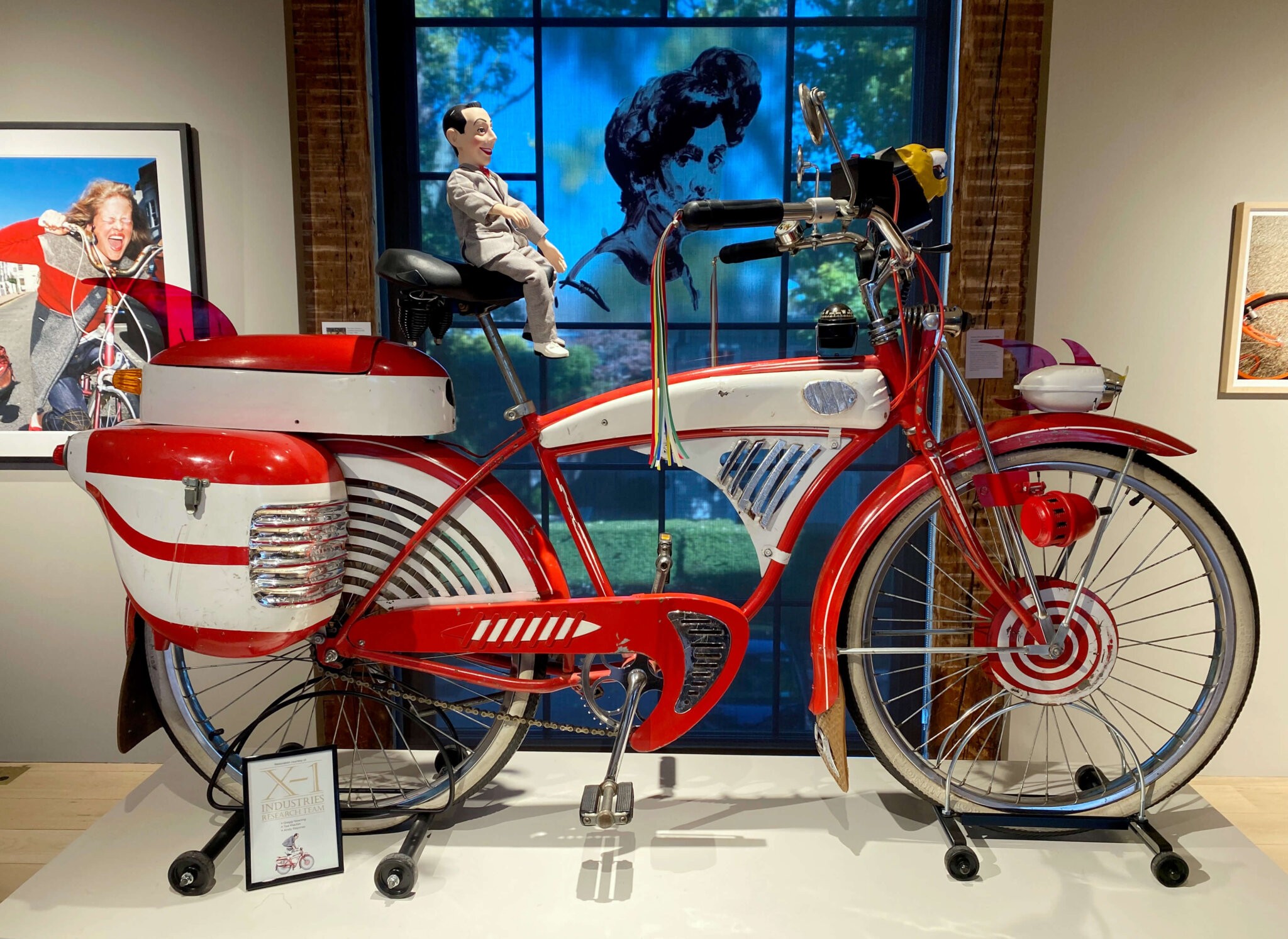 Pee-wee Herman's modified 1953 Schwinn DX Cruiser at The Church in Sag Harbor