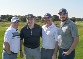 Kevin Garve, Charles Favilla, Nick Battista, Mathew Viglyotta at the PBMC Golf Classic