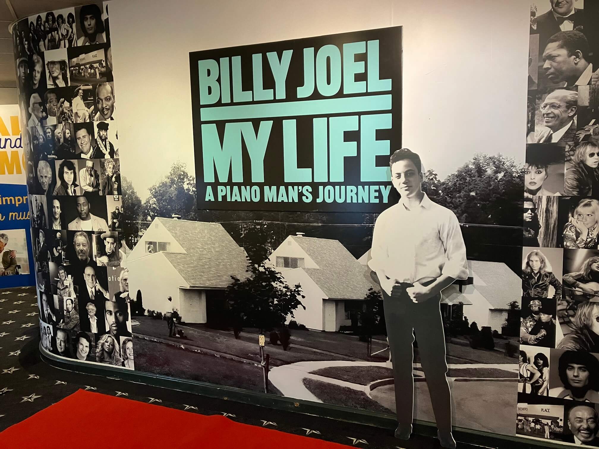 Billy Joel - My Life title wall at LIMEHOF, Long Island Music and Entertainment Hall of Fame