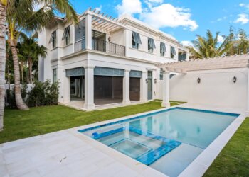 The townhome at 220 Brazilian Avenue sold for $14.35 million in September. Shawn Hood for Douglas Elliman