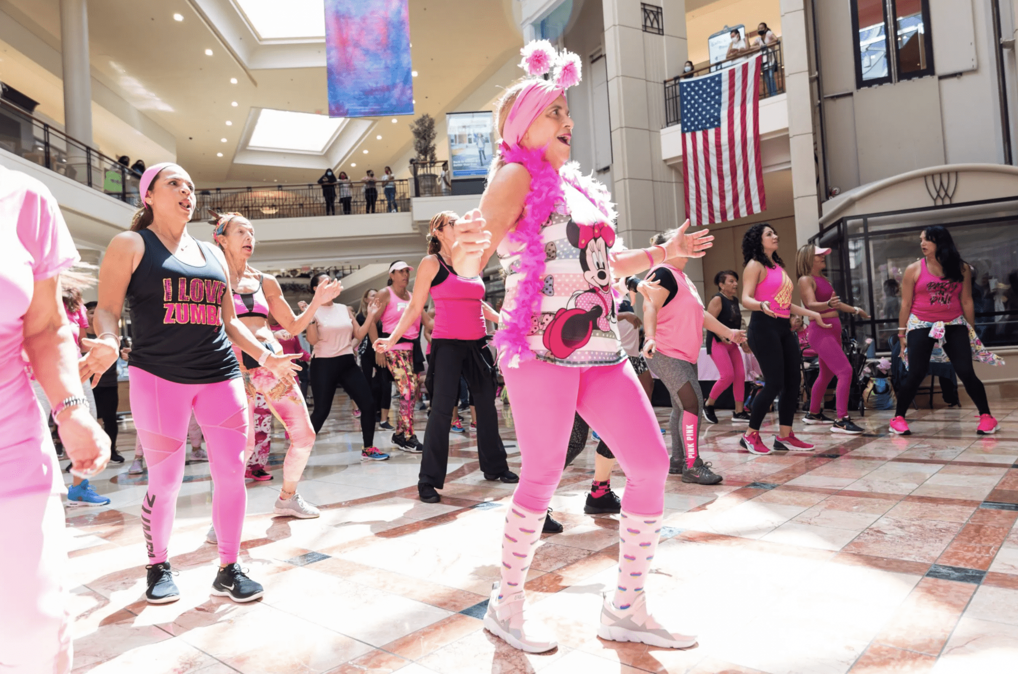 The Pink Party and Zumba Dance Party at The Mall at Wellington Green