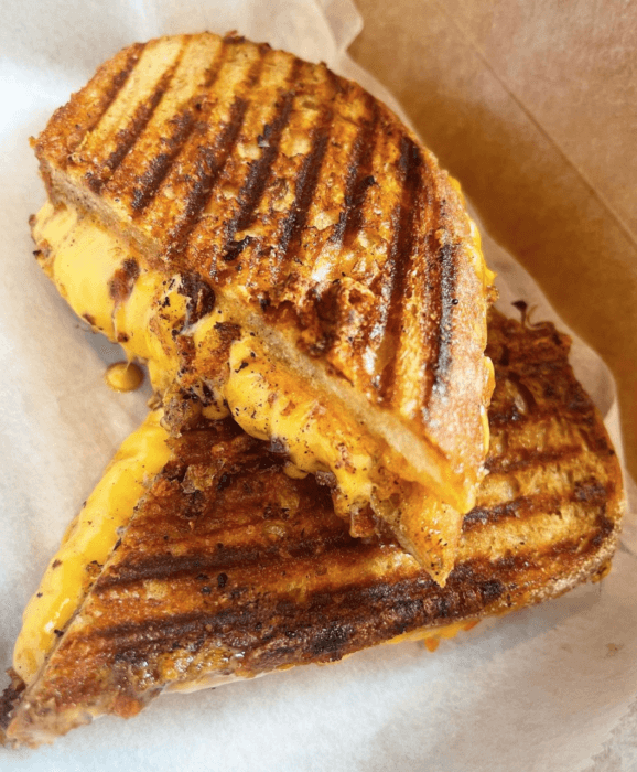 A famous grilled cheese from The Treatery in Jamesport.